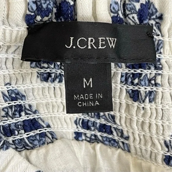 J Crew Smocked Mini Dress Size M - Picture 10 of 10